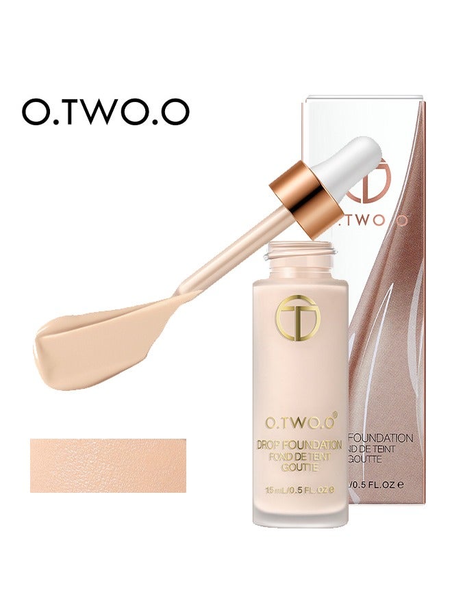 أو.تو.أو كريم أساس سائل لتبييض الوجه بالزيت 01 بيج - 15 مل - Image 1